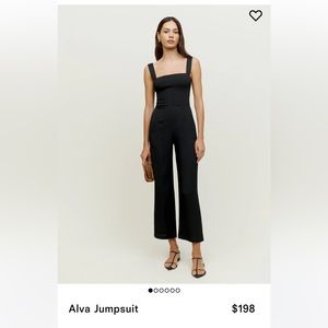 Reformation Black Jumpsuit